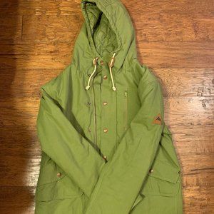 LIKE NEW Burton Green Quilted Coat